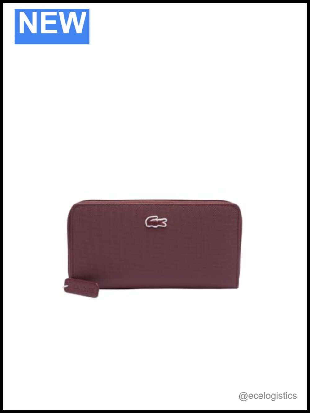 Full Zip Bi-Fold Wallet with 12 Compartments Faux Leather